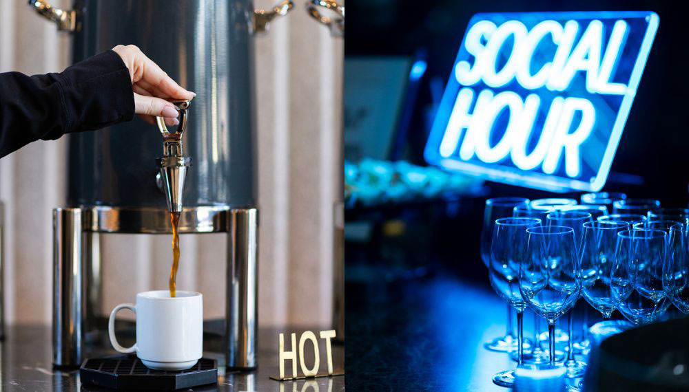 Social Hour Sign + Coffee